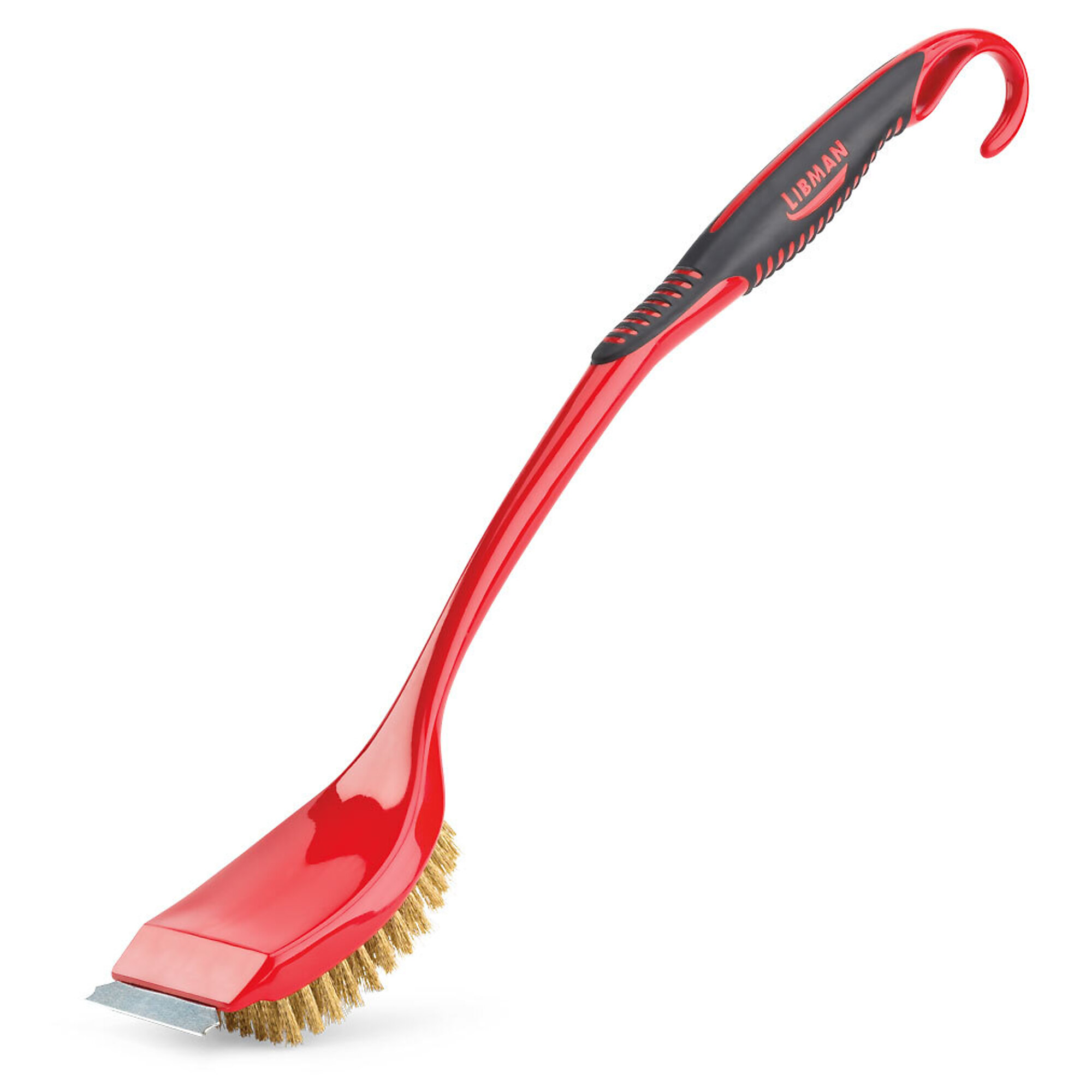 Libman Commercial, Extra-Long Handle BBQ Brush with Scraper 6PK, Width 3 in, Handle Length 13 in, Included (qty.) 6 Model# 528 6PK